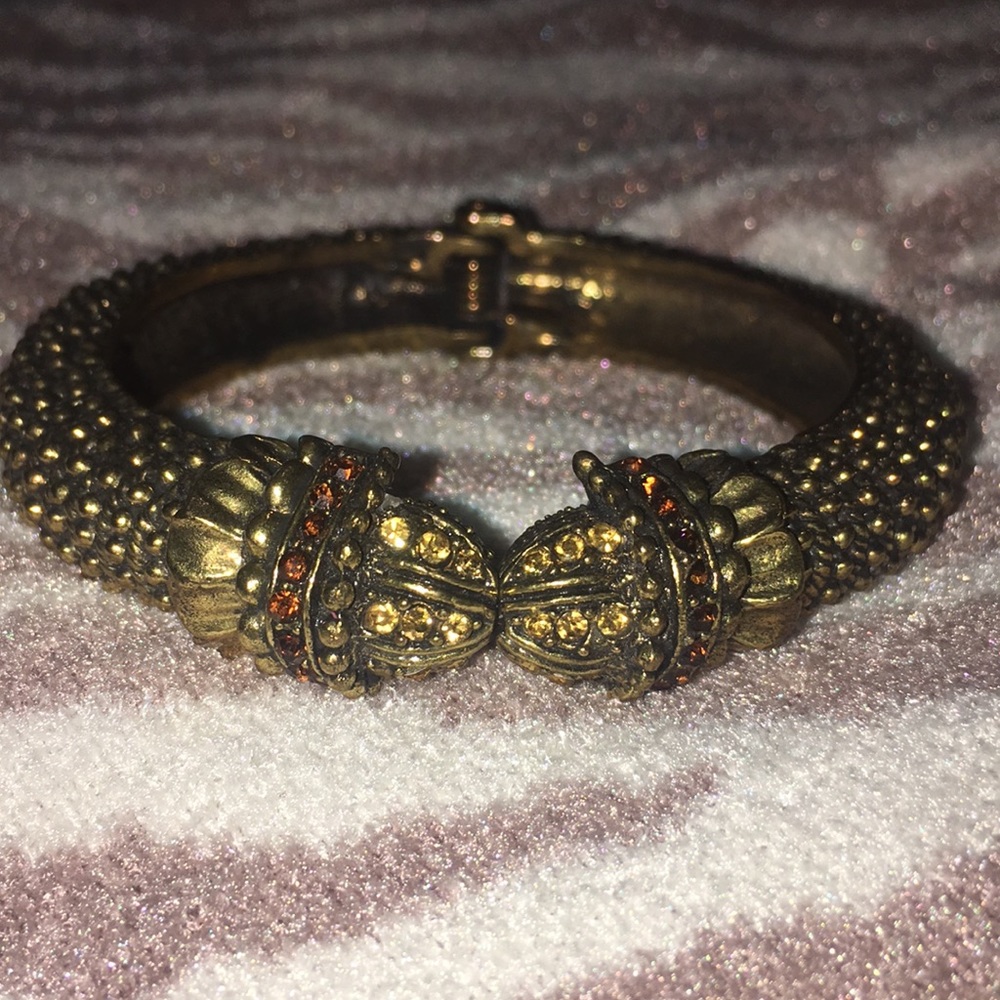 Gold Rhinestone Bangle - Picture 5 of 5